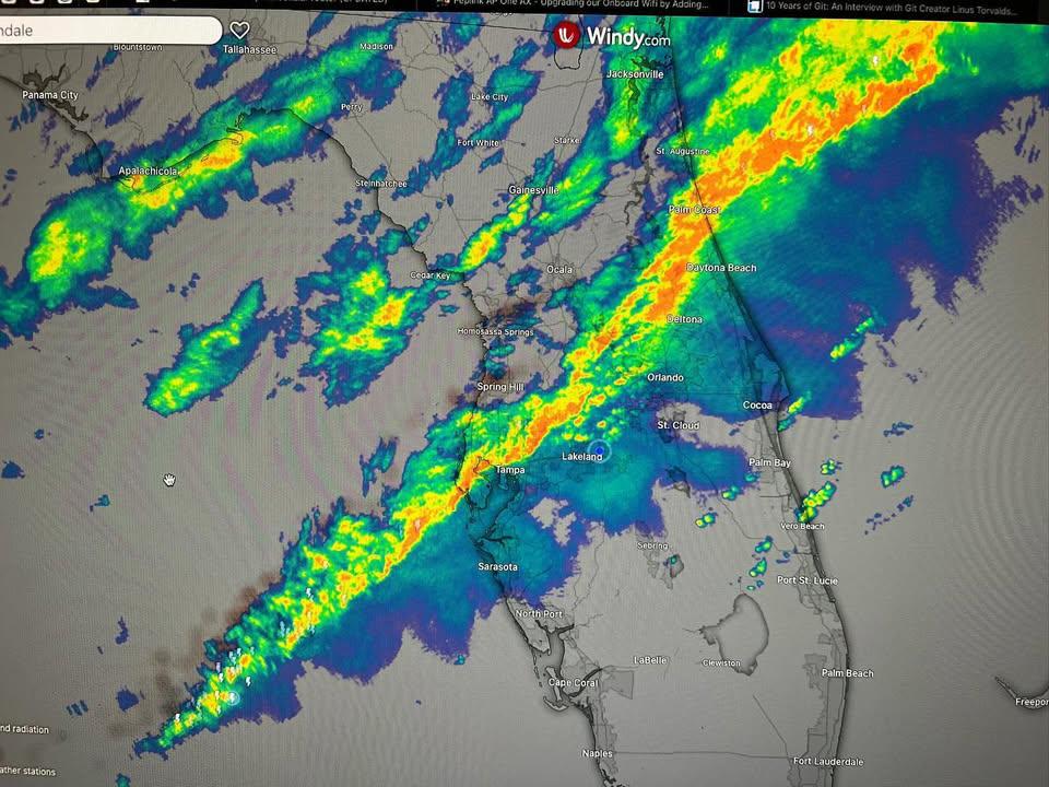 Storm radar screen capture
