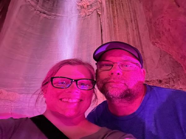 Steve and me at Ruby Falls
