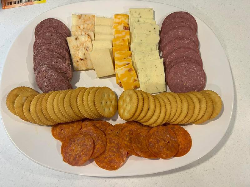 image from It may not look like much, but this charcuterie plate has…