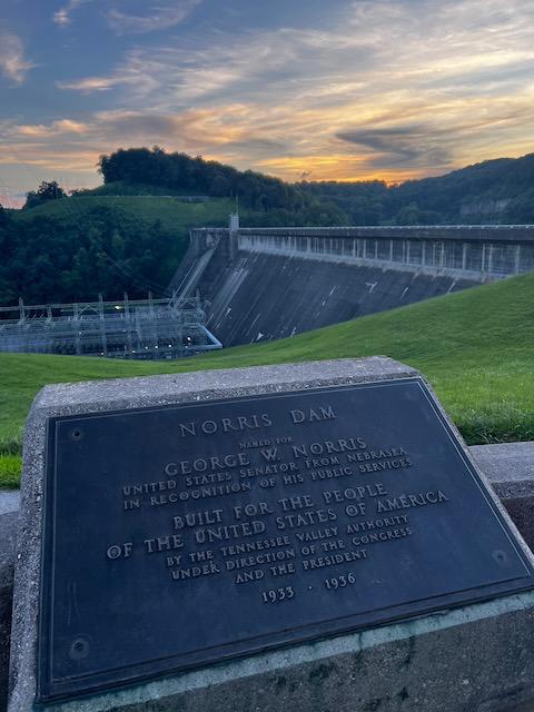 Sunset at Norris Dam