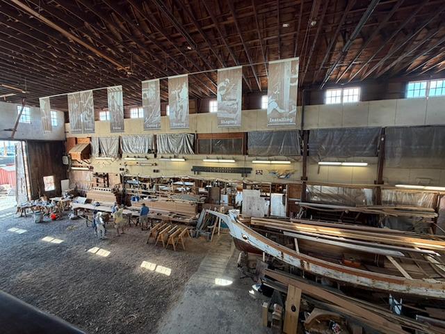 image from The Mystic Seaport Museum has a working shipyard