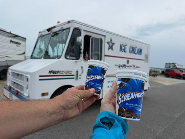 The sound of the ice cream truck